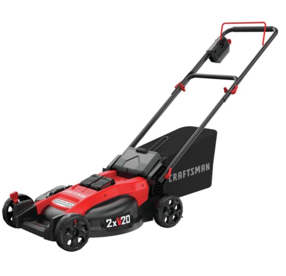 Craftsman V20 Max 20 in. 20 V Battery Lawn Mower Kit (Battery & Charger)