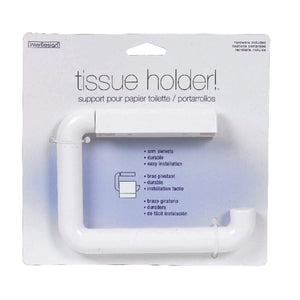 iDesign White ABS Plastic Toilet Paper Holder