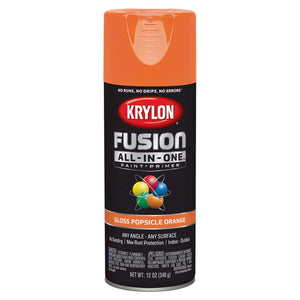 Krylon Fusion All-In-One Gloss Popsicle Orange Paint + Primer Spray Paint 12 oz