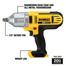 Load image into Gallery viewer, DeWalt 20V MAX 20 V 1/2 in. Cordless Brushed Impact Wrench Tool Only