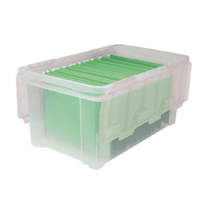 Iris Deep Capacity File 11.13 in. H x 14.29 in. W x 23.5 in. D Stackable Storage Box