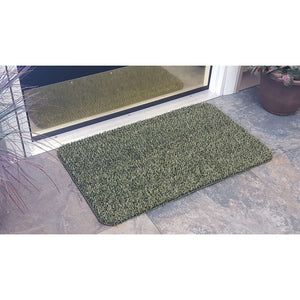 GrassWorx Flair Medium 30 in. L X 18 in. W Evergreen Indoor and Outdoor AstroTurf Nonslip Door Mat