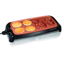 Load image into Gallery viewer, Hamilton Beach Durathon 26.5 in. L X 10.7 in. W Ceramic Nonstick Surface Reversible Griddle