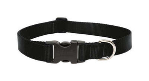 DOG COLLAR 16-28"ADJ BLK