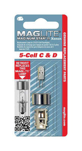 Maglite Mag-Num Star II 5-Cell C& D Xenon Flashlight Bulb Bi-Pin Base