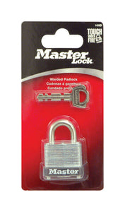 Master Lock 1-1/16 in. H X 1-1/8 in. W Laminated Steel Warded Locking Padlock