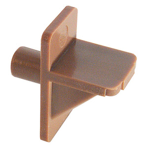 Prime-Line Brown Plastic Shelf Support Peg 1/4 inch Ga. 1 in. L 5 lb