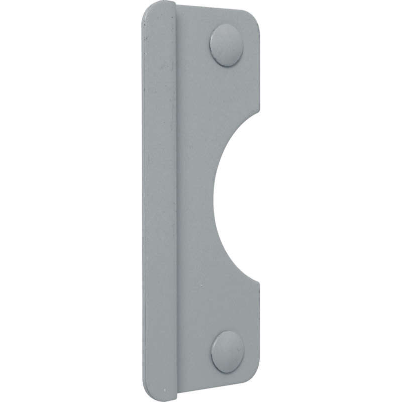 Prime-Line 6 in. H X 2.625 in. L Painted Gray Steel Latch Guard