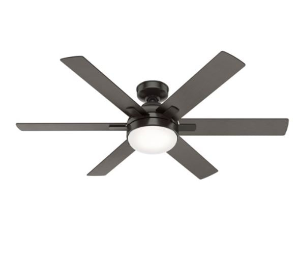 Hardaway 52 inch Noble Bronze with Brushed Slate Blades Ceiling Fan