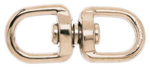 Campbell 3/4 in. D X 3 in. L Nickel-Plated Zinc Double Eye Swivel 100 lb