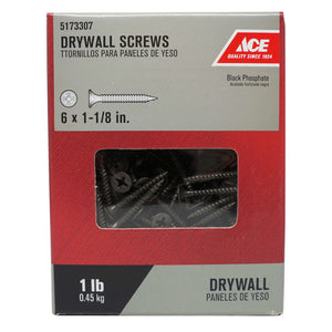 Ace No. 6 wire X 1-1/8 in. L Phillips Drywall Screws 1 lb 313 pk