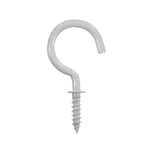 Ace Small White Steel 1.3125 in. L Cup Hook 15 lb 75 pk
