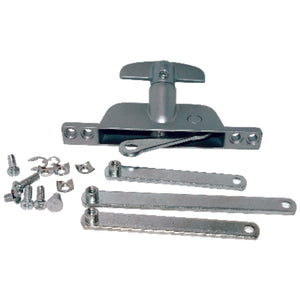 Barton Kramer Silver Aluminum Left/Right Jalousie Window Operator Kit