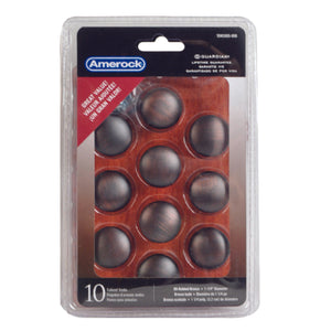 Amerock Allison Round Cabinet Knob 1-1/4 in. D 1-1/8 in. Oil Rubbed Bronze 10 pk