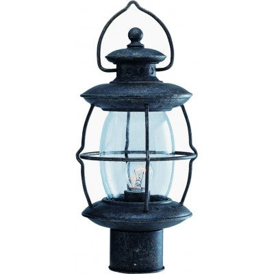 MISTY PEWTER POST LANTERN