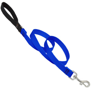 Lupine Pet Basic Solids Blue Blue Nylon Dog Leash