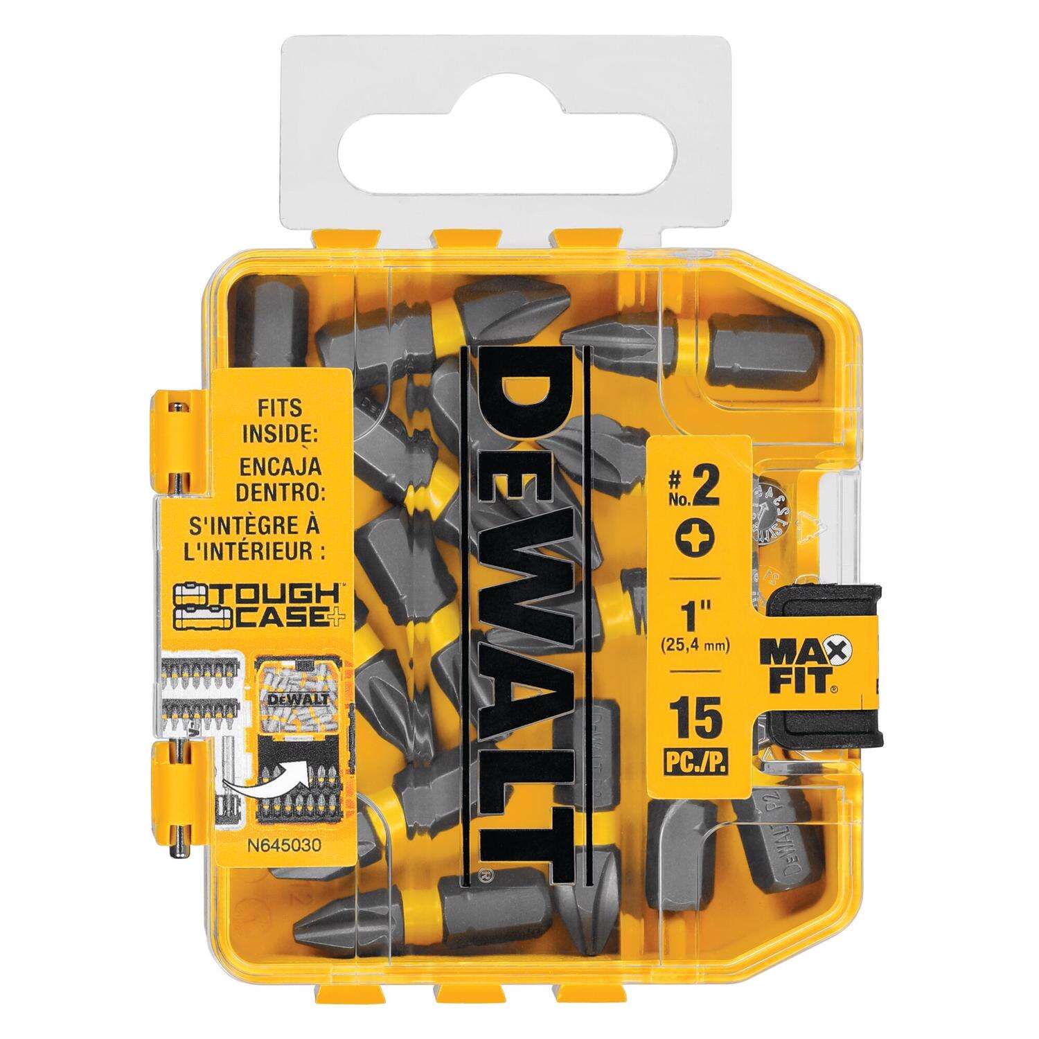 DeWalt Max Fit Phillips #2 X L Insert Bit S2 Tool Steel 15