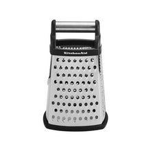 Load image into Gallery viewer, KitchenAid 6.25 x 5.25 in. Black &amp; Silver Stainless Steel Box Grater