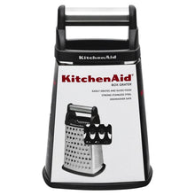 Load image into Gallery viewer, KitchenAid 6.25 x 5.25 in. Black &amp; Silver Stainless Steel Box Grater