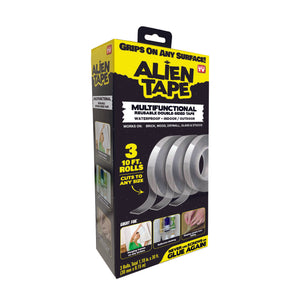 Alien Tape 10 ft. L Double Sided Tape Clear