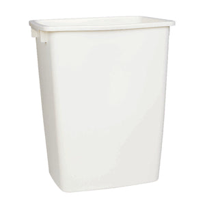 Rubbermaid 9 gal Bisque Plastic Open Top Trash Can