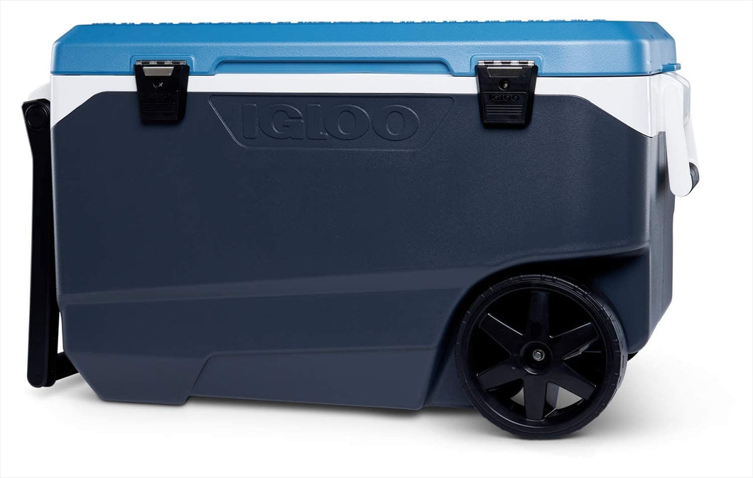 Igloo Cooler with Wheels - Latitude 90 Quarts - Fits up to 137 Cans - Up to 5 Day Ice Retention