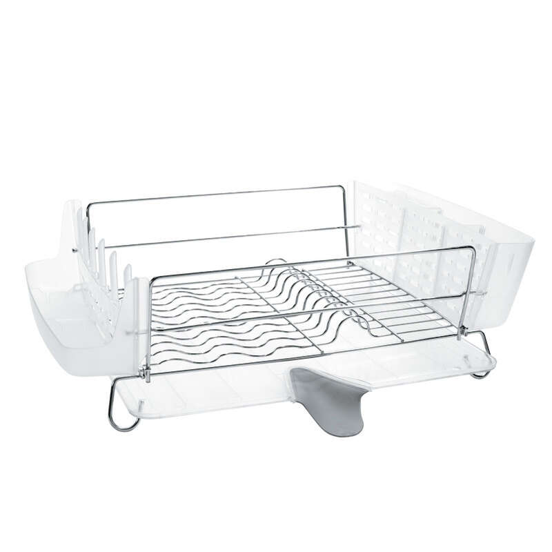 OXO Good Grips 17.9 in. L X 15 in. W X 6.6 in. H Silver Dish Rack