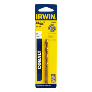 Irwin 15/64 in. X 3-7/8 in. L Cobalt Steel Drill Bit 1 pc