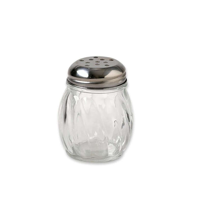 Gemco Clear/Silver Glass/Stainless Steel Cheese Shaker 5 oz