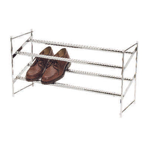 Whitmor 8-3/4 inch H X 24 inch W X 14 inch L Steel Expanding and Stacking Shoe Rack