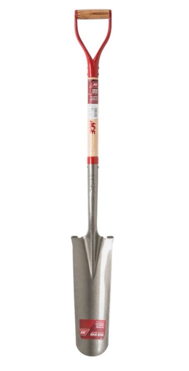 Ace 47 in. Steel Round Drain Spade Wood Handle – Hi-Pro Ace Supercentre