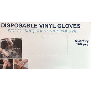 Highmen XL Vinyl White Disposable Gloves