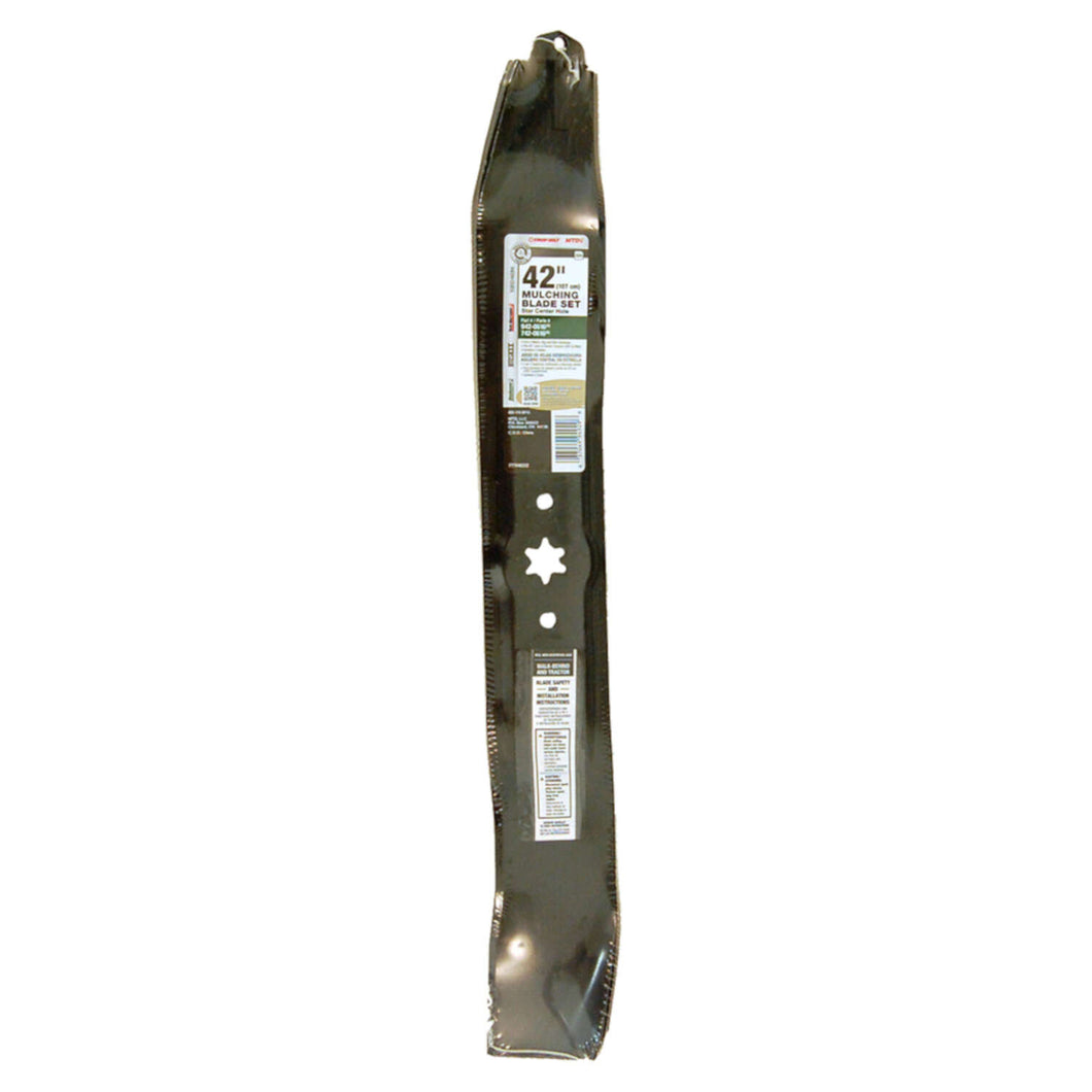 MTD Genuine Parts 42 in. 3-in-1 Mower Blade Set For Lawn Tractors 2 pk