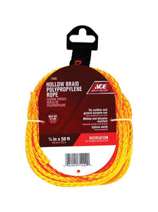 Ace 1/4 in. D X 50 ft. L Gold Braided Poly Rope