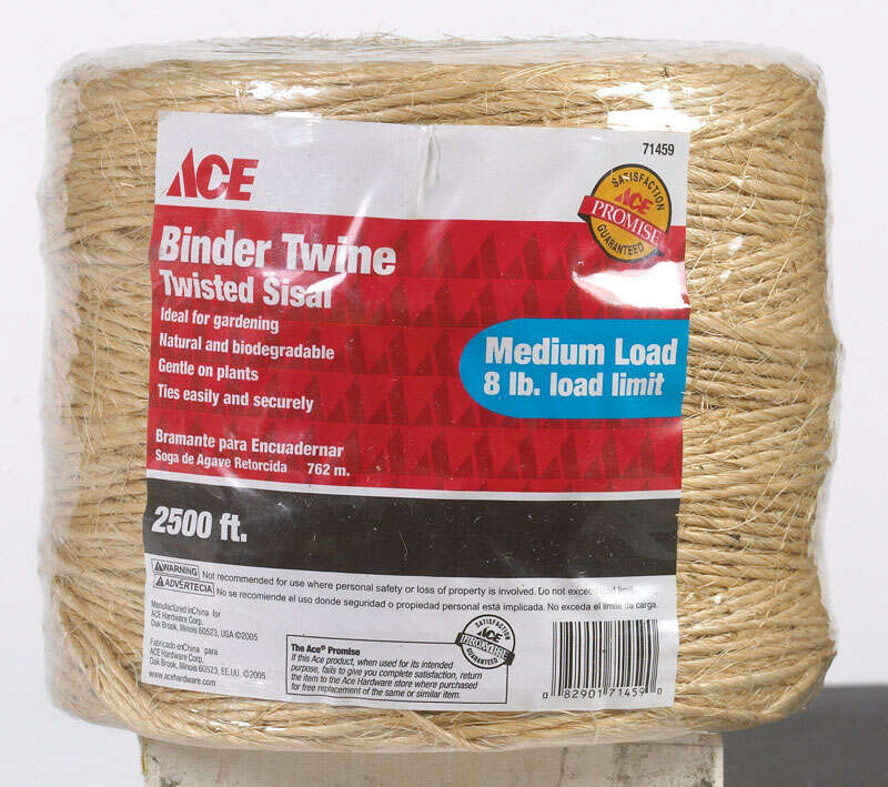 Ace 2500 ft. L Brown Twisted Sisal Twine Ace 2500 ft. L Brown Twisted Sisal Twine