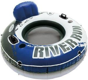 Intex River Run Inflatable Floating Tube Water Raft for Lake River Pool
