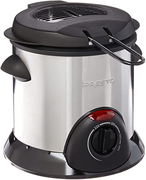 Presto  Stainless Steel Electric Deep Fryer, Silver