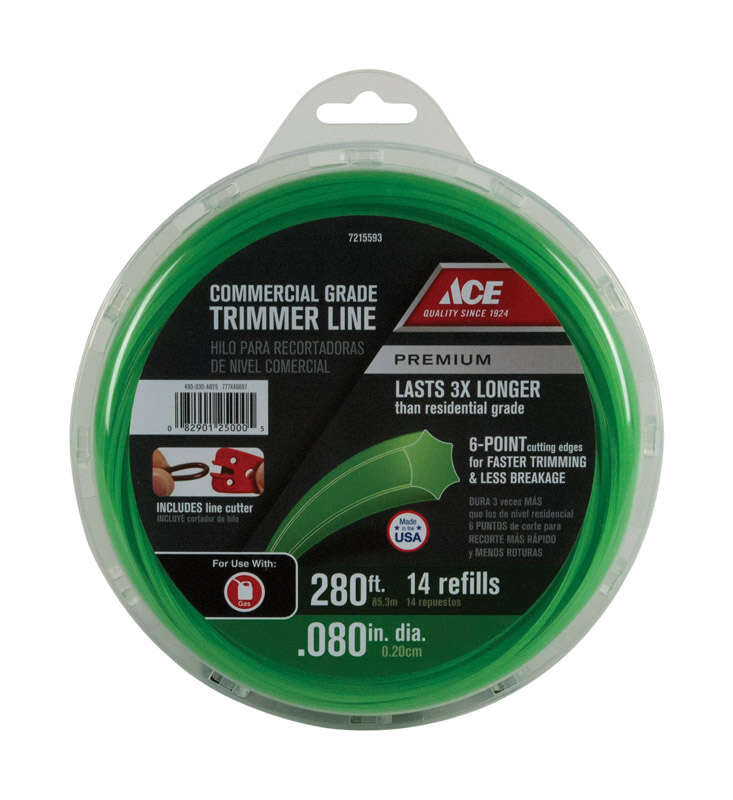 Ace Premium Commercial Grade 0.080 in. D X 280 ft. L Trimmer Line
