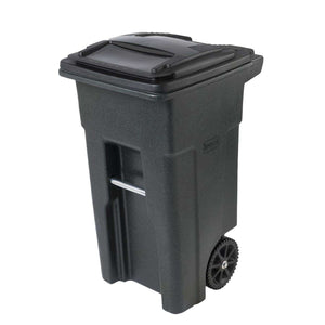 Toter 32 gal Greenstone Polyethylene Wheeled Trash Can Lid Included