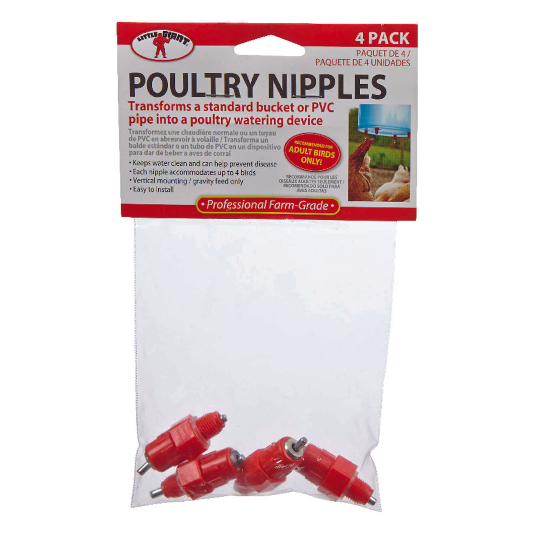 Little Giant Plastic Poultry Nipples