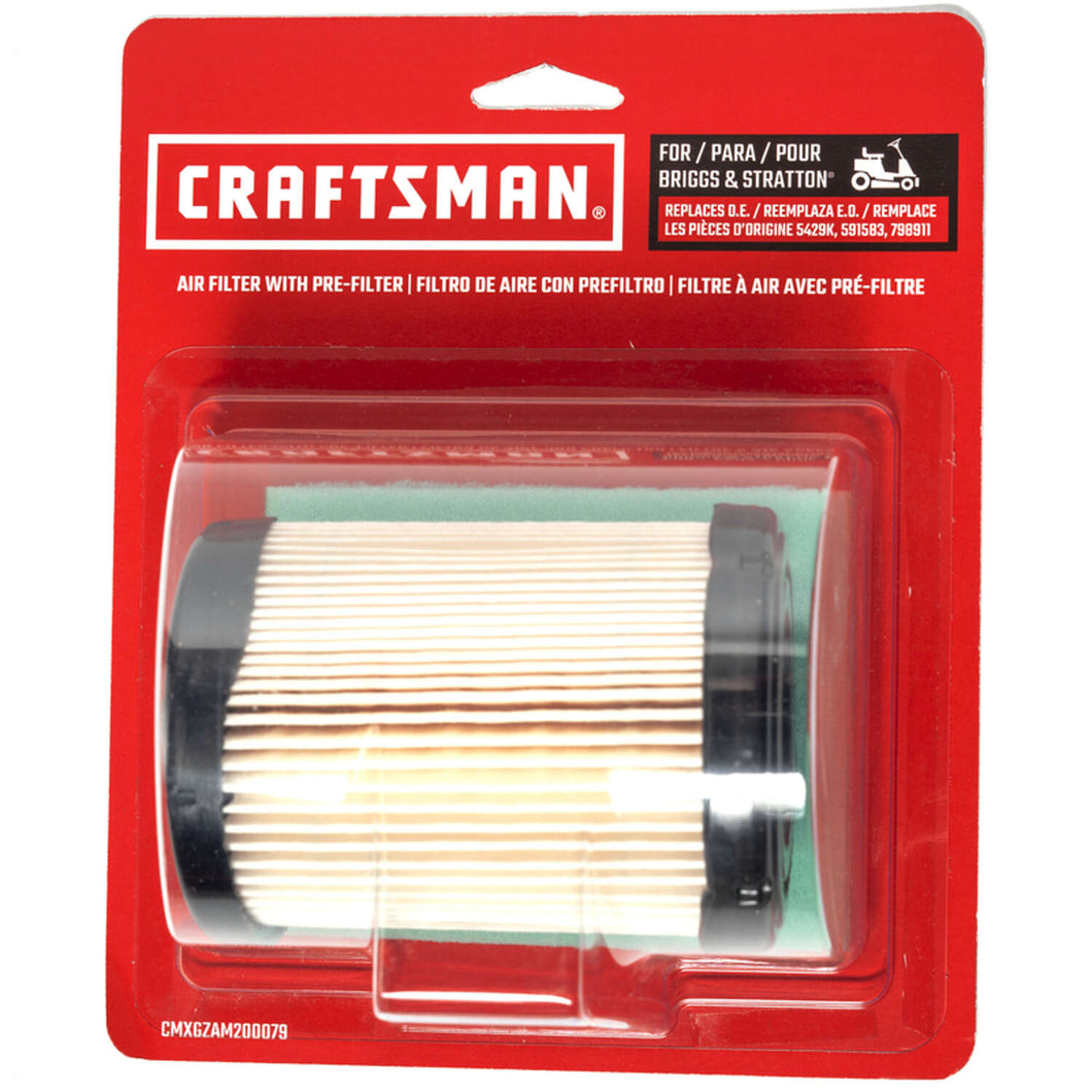 Craftsman Small Engine Air Filter For 5429K, 591583, 796032, 798911