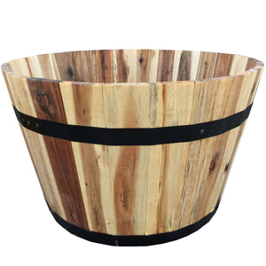 Avera Products 12 in. H X 21 in. W X 21 in. D Wood Traditional Planter Natural