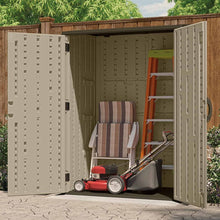 Load image into Gallery viewer, Suncast 4 ft. W x 2 ft. D Plastic Vertical Storage Shed With Floor Kit