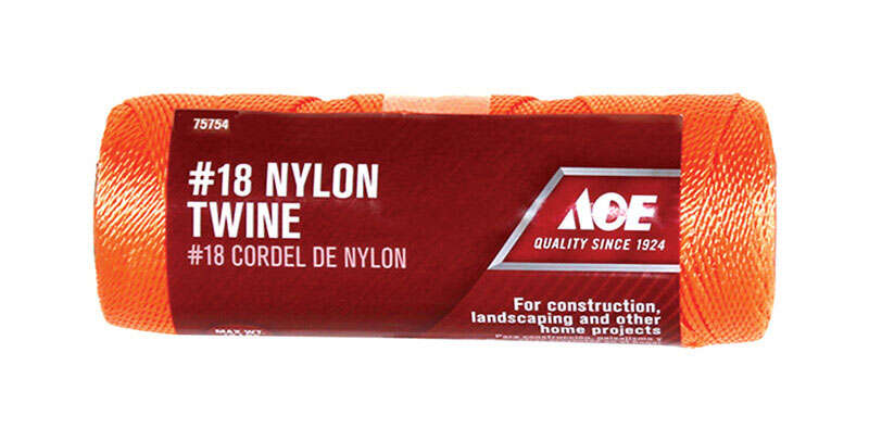 Ace 18 in. D X 525 ft. L Orange Twisted Nylon Mason Line