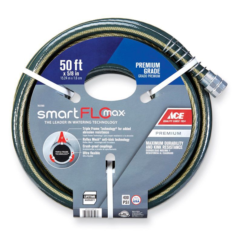 Ace SmartFLO 3/4 in. D X 50 ft. L Contractor Grade Garden Hose