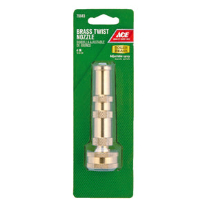 Ace Adjustable Jet Stream Brass Hose Nozzle