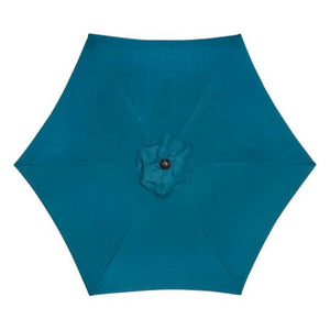 Living Accents 9 ft. Ocean Blue Tiltable MARKET Umbrella