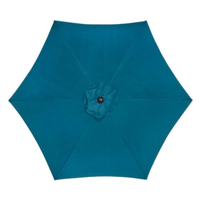 Living Accents 9 ft. Ocean Blue Tiltable MARKET Umbrella