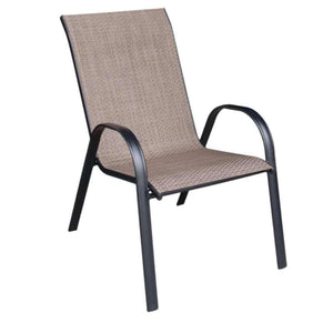 Living Accents Black Steel Frame Sling Chair