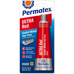 Permatex Ultra Red Type-1 High Temperature Gasket Maker 3.35 oz 1 pk